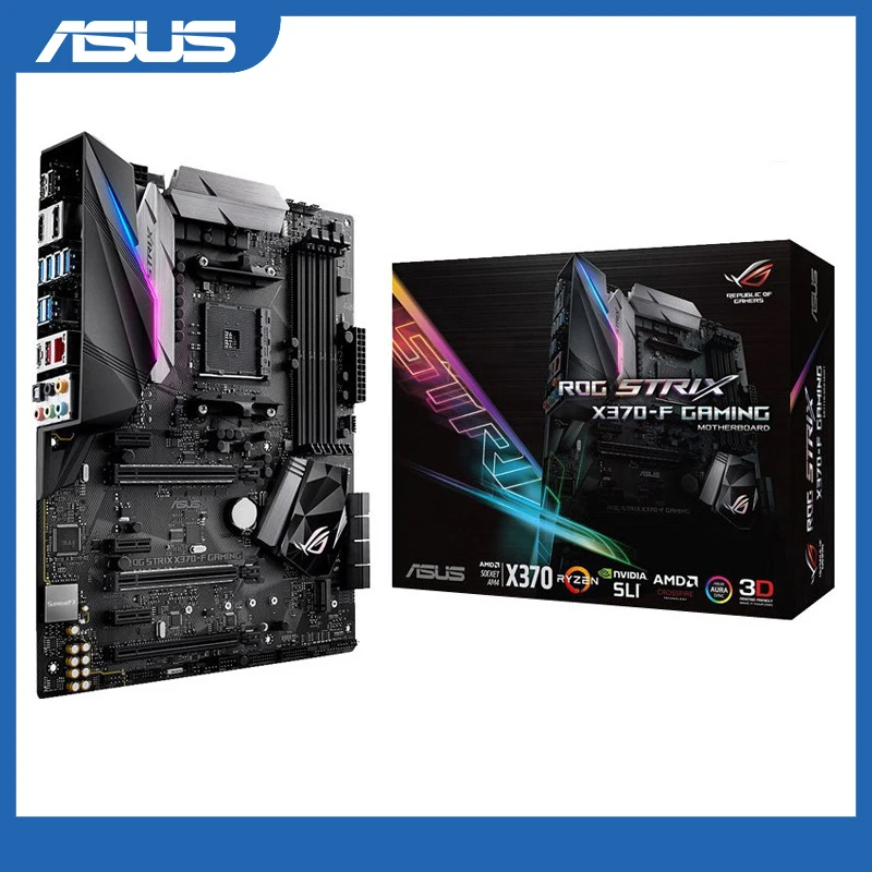 Материнская плата ASUS ROG Strix X370-F GAMING AMD Ryzen AM4 DDR4 HDMI DisplayPort M.2 ATX X370 с USB 3,1