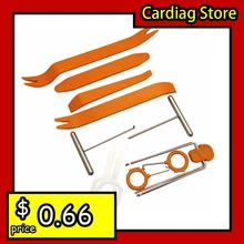 1 conjunto de ferramentas de desmontagem de áudio do carro plástico painel automóvel guarnição traço aberto instalador remoção reparação pry ferramentas kit