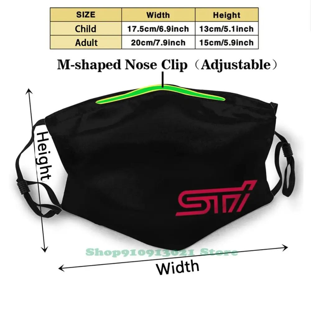 Sti Logo Black Soft Warm Sport Scarf Face Mask Mitsubishi Rally Ralliart To Sb Lancer Evo Evolution Mcrae Galli Wrc Tuning