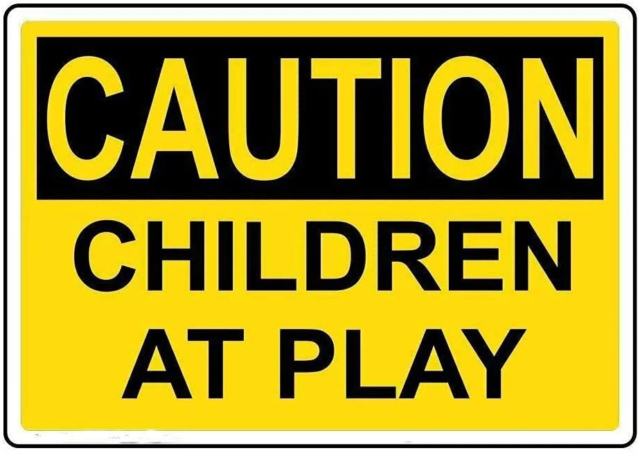 Декоративные металлические оловянные знаки для парков предупреждение детей на