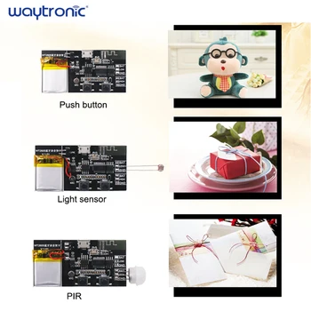 

Bluetooth recording DIY button light sensor PIR greeting card
