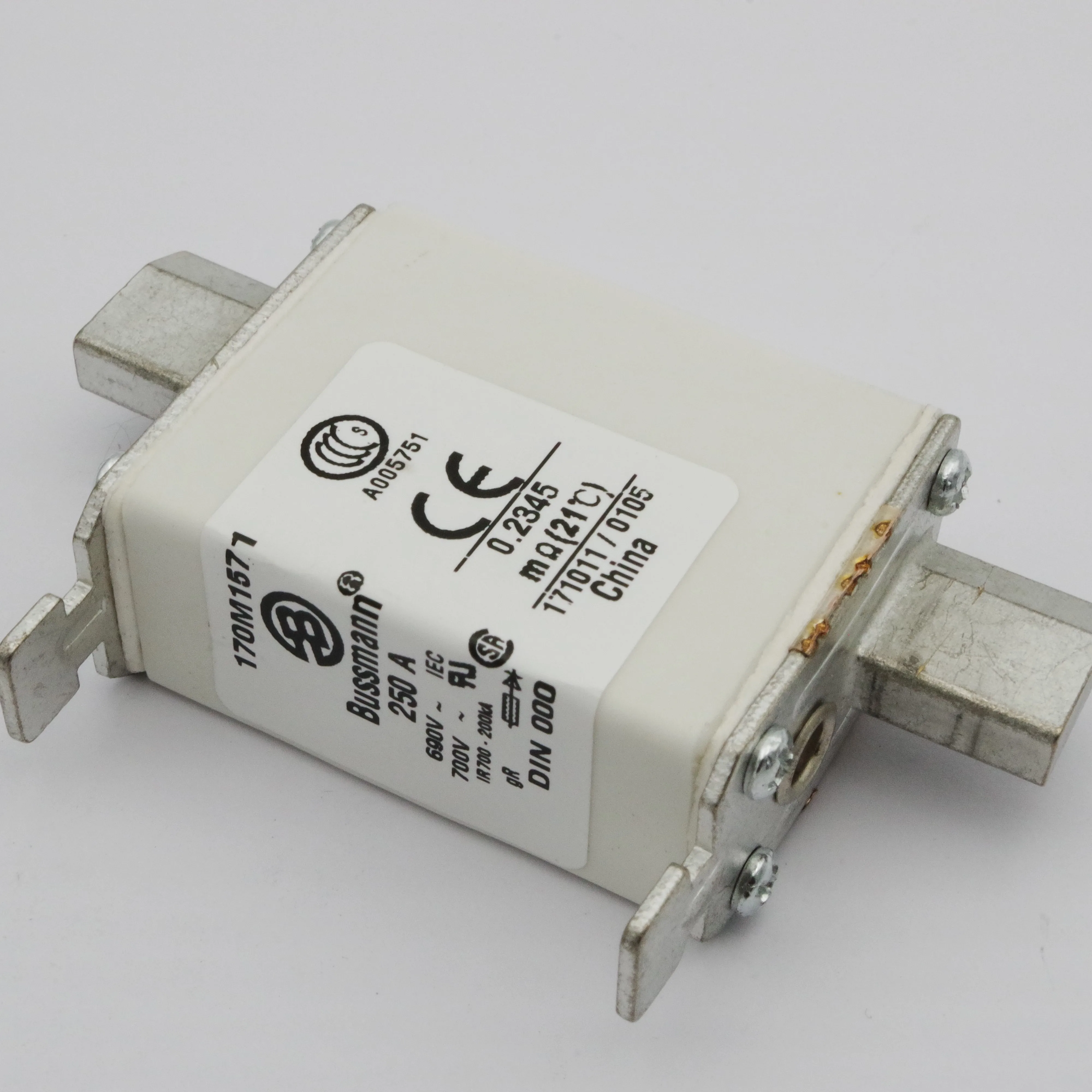 

3pcs 170M1571 Bussmann Fuse 250A 690V fast acting fuse hrc fuse link for Semiconductor Protection