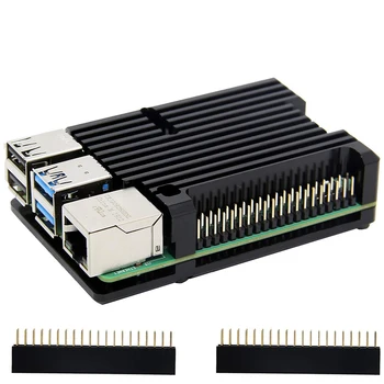 

for Raspberry Pi 4 Armor Case, Raspberry Pi 4 Computer Model B Armor Aluminum Alloy Passive Cooling Case Compatible with Raspber