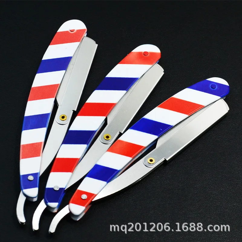 Retro Razor Manual Razor Vintage Stainless Steel Knife Holder Hairdressing Razor Shave Shaving Eyebrow G1126 4