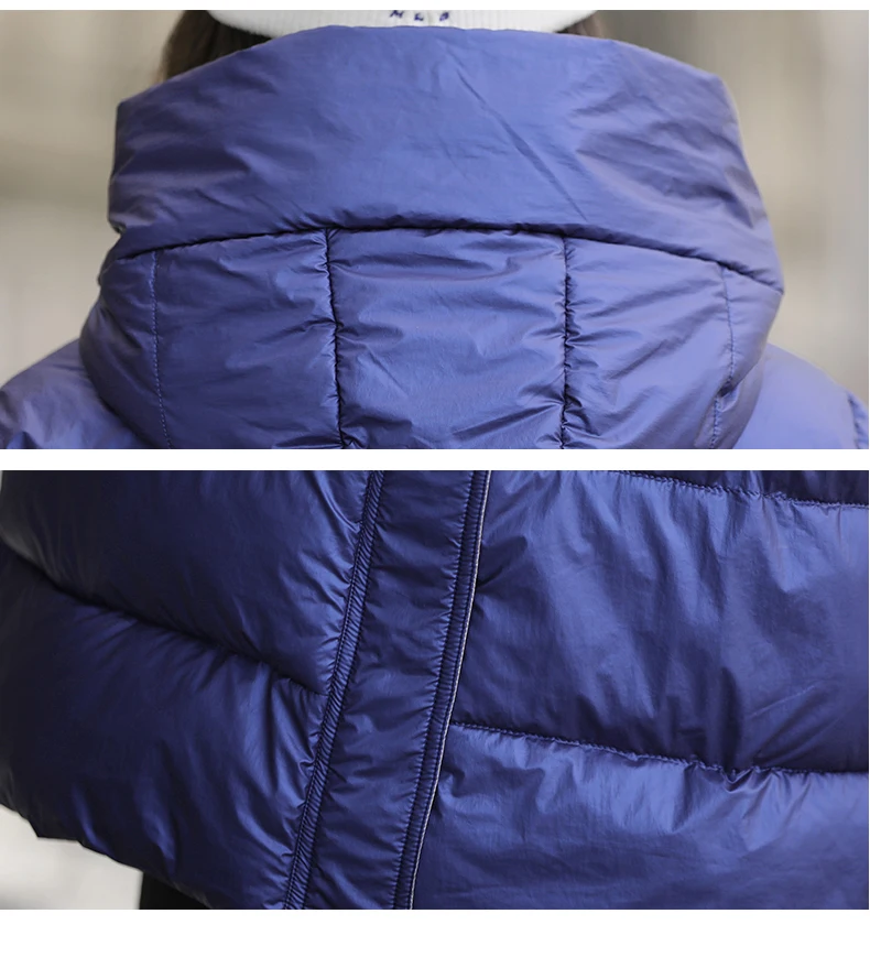Зимнее пальто длинное женское однотонное глянцевое зимнее пальто Женская водонепроницаемая зимняя одежда теплые парки размера плюс M-5XL Orwindny