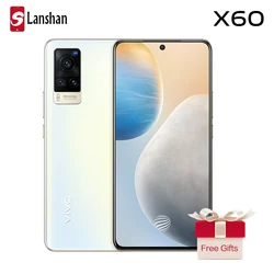 Оригинальные новые vivo X60 5G смартфон NFC Samsung Exynos 1080 6,56 дюймов AMOLED 120 Гц Коэффициент перепрошить 48.0MP камерой на задней стороне корпуса мобильног...