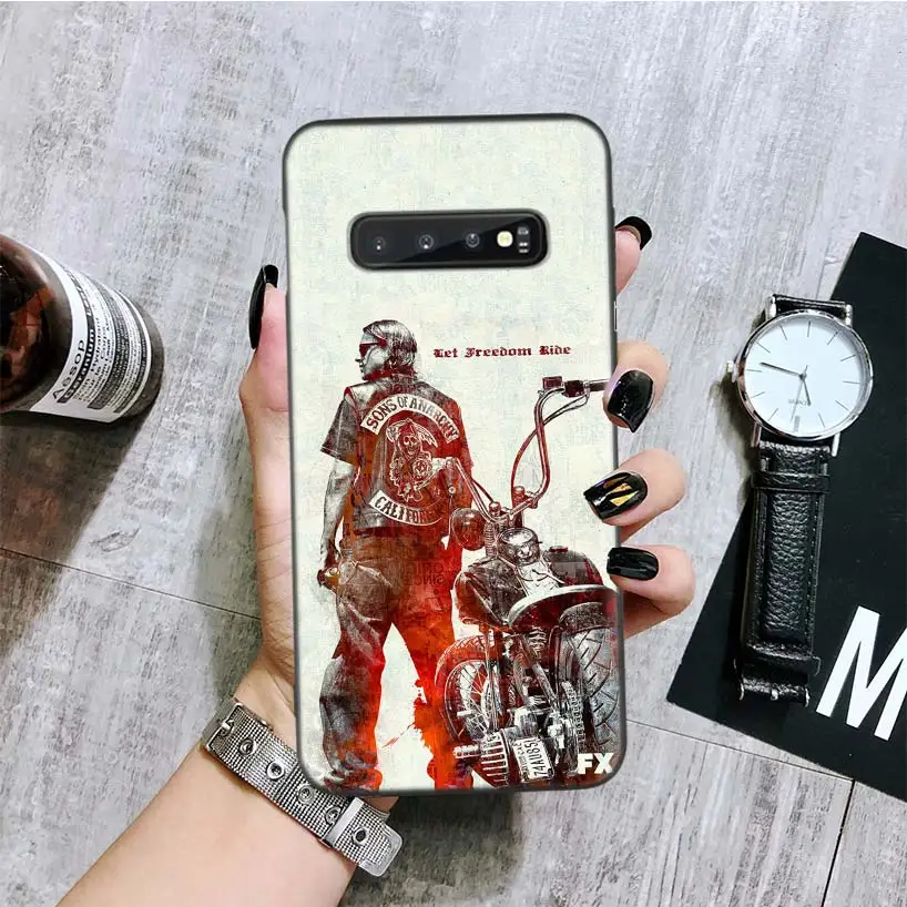 Американский ТВ Sons of Anarchy черная крышка чехол для телефона для samsung Galaxy A50S A10S A20S A10 A20E A30 A40 A50 A70 M40 M30S A80 Coque