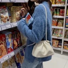 Модная женская новая маленькая Сумка hobos из искусственной кожи на одно плечо через плечо женская сумка V-598