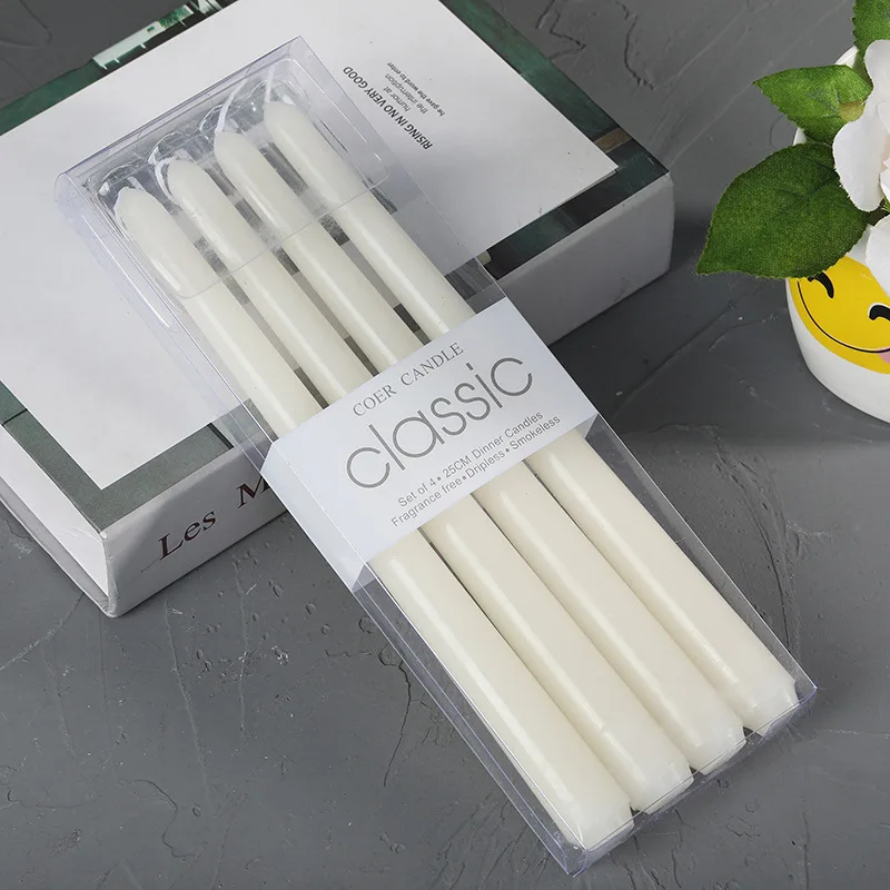 Velas de parafina largas y modernas para el hogar, centro de mesa decorativo de 10 pulgadas, suministros para el hogar, velas de Aรฑo Nuevo, velas de