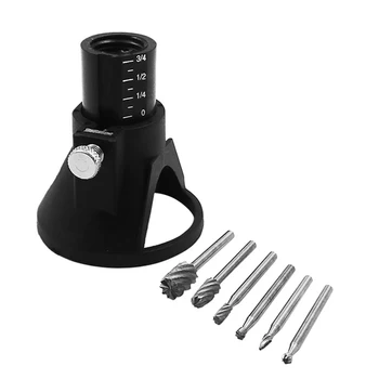 

Powerful Rotary Multi Tool Cutting Guide HSS Router Drill Bits Set Attachment V1