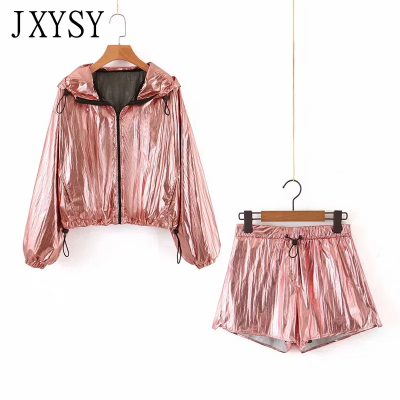 

2019 Autumn jacket women Coat england style fashion Bright colors long sleeve Prevent bask in clothes coat women jacket+shorts