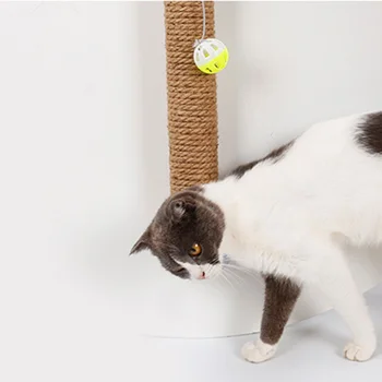 

Cats Scratch Column Grinding Device Sucker Cats Climbing Frame Anti-Scratch with Bell Ball Toy DTT88