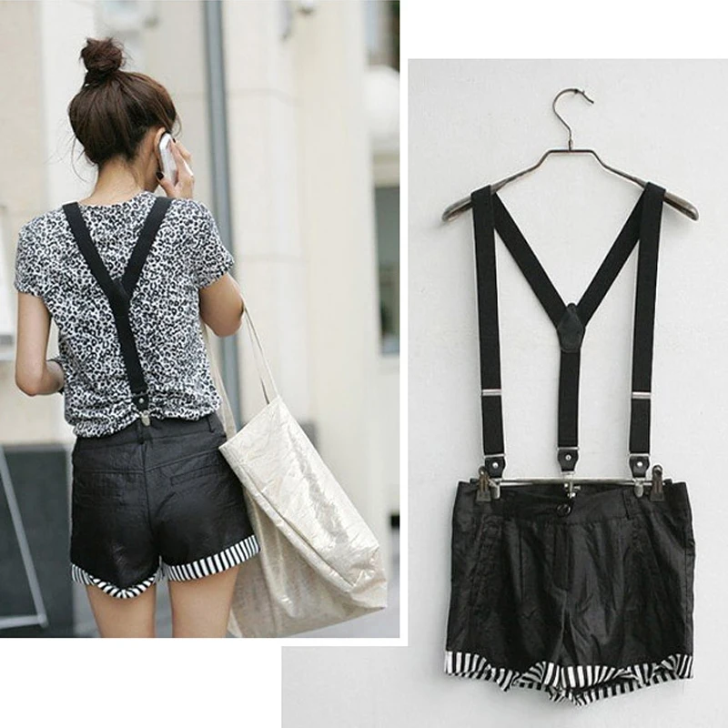 

Women Men Adjustable Shape Elastic Clip-on Suspender Three Clip Pants Braces Wedding Strap Party Belt Fashion Accessories