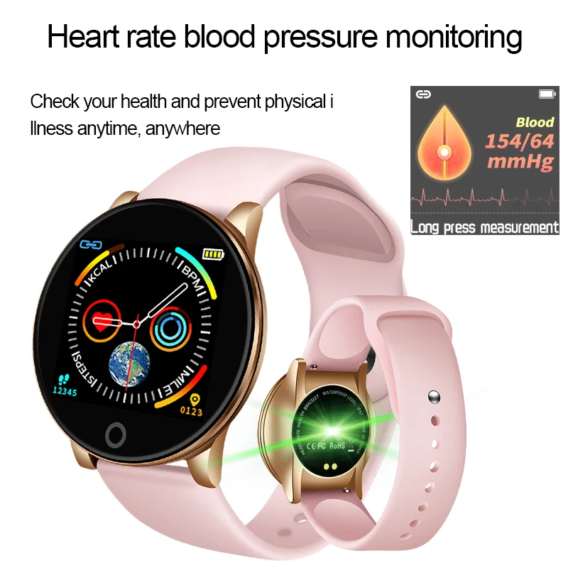 

LIGE 2020 Smart Watch Men Women Fitness Tracker Weather Display IP67 Waterproof Sports Smart Bracelet For IOS Android Phone
