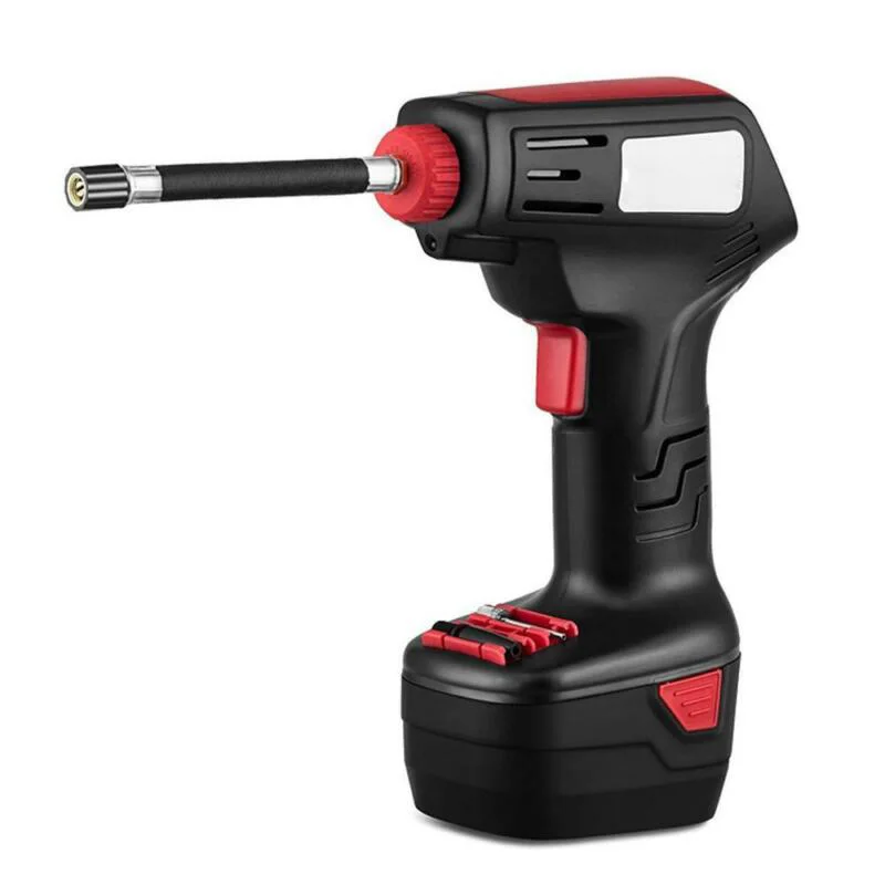 

Electric Compact Air Compressor Kit Inflation Tires Inflator Toys Ball Mattresses Rechargeable Battery Power Tools