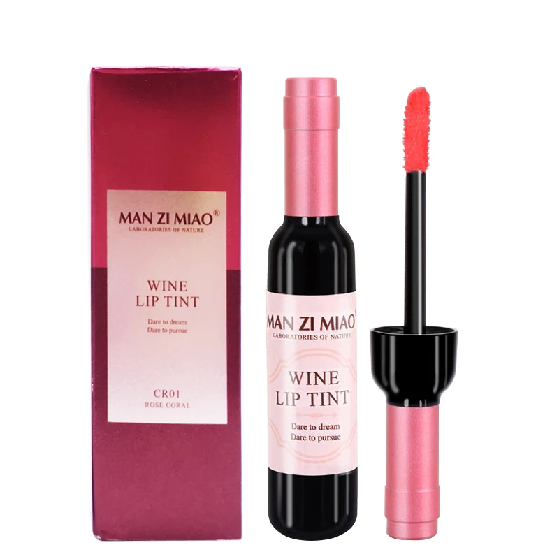 6 Colors Red Wine Bottle Stained Matte Lip Gloss Tint Waterproof Liquid Easy To Wear Non-Stick Beautiful Make Up Lip