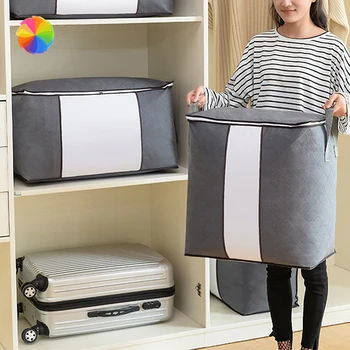 

Thickened Non-woven Quilt Storage Bag Household Goods Fabric Clothing Moisture-proof Finishing Storage Bag Clothes Storage Bag