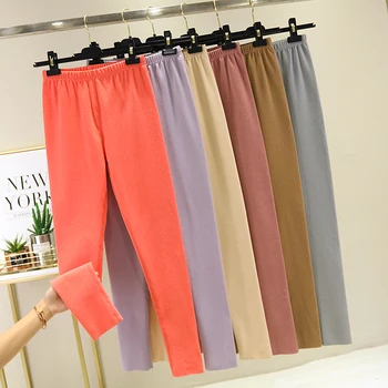 

Warm And Plush Leggings Warm Leggings Women's Winter Basic Leggins Silm Causal Stretch Pants Solid Autumn Thermal Leggings Woman