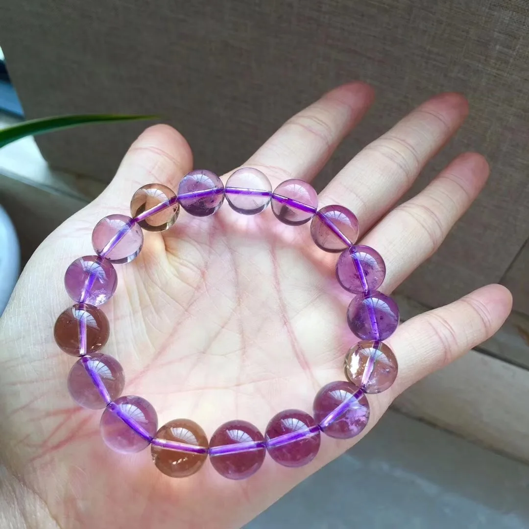 

Natural Ametrine Single Loop Bracelets Gorgeous Water Bowl Head Bright Crystal Good Overhand Explicit Flesh Color Fashion Glorio