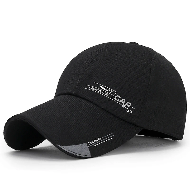 Erkek şapka için balık açık klasik çizgi beyzbol şapkası spor kap düz renk  güneş şapkası beyzbol şapkası bahar yaz Snapback şapka - AliExpress