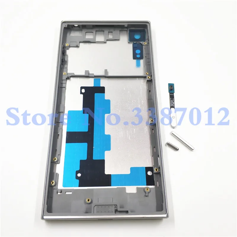 Крышка батареи для sony Xperia XZ F8332 F8331 Корпус задняя крышка двери 5,2 дюйма металлическая рамка с логотипом