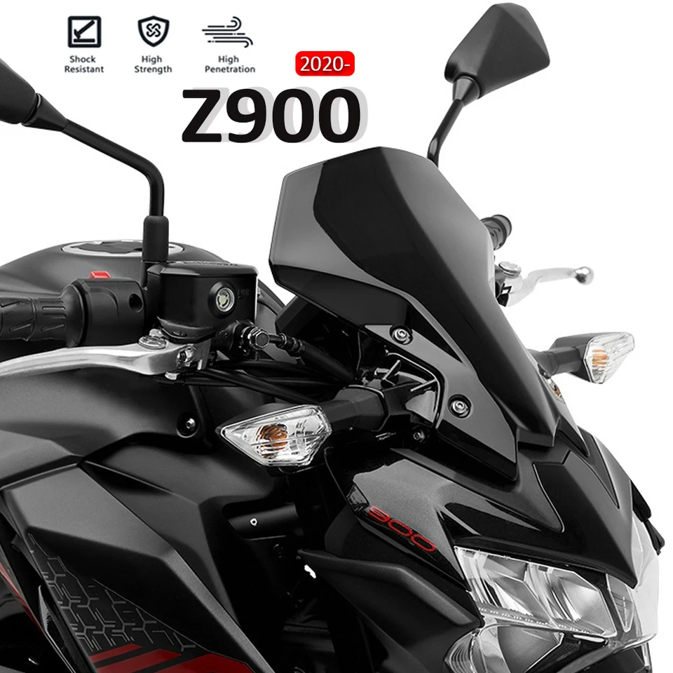 バイク用フロントガラス カワサキ Z900 Z 900 2017 2018 2019 ABS オートバイフロントガラスフロントガラス Kawasaki Z900  2017-2019 ブラック オートバイ用 風防 ウィンドスクリーン 風防 オートバイ バイク スクリーン 風防 フロントガラスフロントガラスカワサキ  Z900 ... スポイラー オートバイフェアリングフロントガラスフロントガラスバイザー に適合する Z900 に適合する Z 900 2017 20