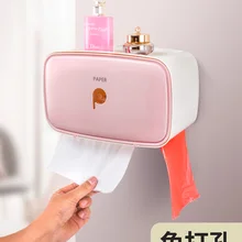 Стойка для туалетной бумаги Ванная комната коробка для салфеток для туалета бесплатно пробивая креативный лоток бумага в рулонах трубка Водонепроницаемая туалетная бумага коробка