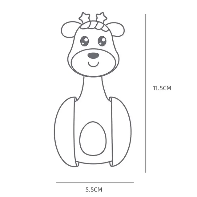baby rattles toys newborn Infant Tumbler Doll Baby Toys Sweet Music Roly-poly Learning Education Toys Gifts Baby Bell Toys 6