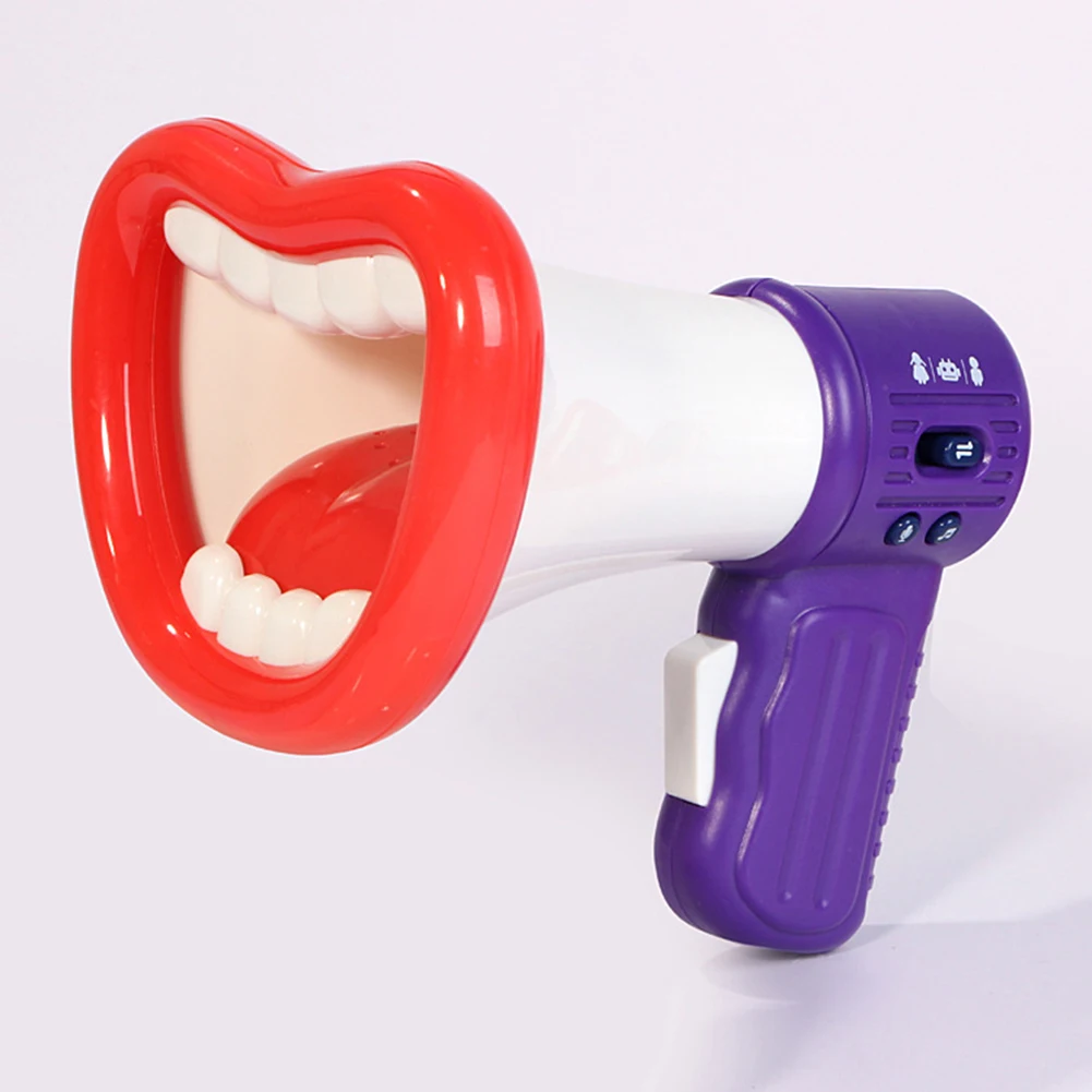 Funny Big Mouth Megaphone Recording Voice Changer Kids Mic Toy Party Favors Halloween Tricky toys
