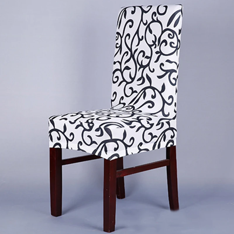 2Pcs/Lot Dining Chair Cover Spandex Stretch Chair Cover Elastic Slipcover for Banquet Restaurant Seat Slipcover Housse de Chaise
