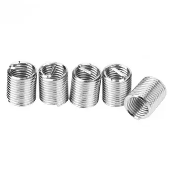 

Part Wire Thread Insert Replaces Replacement 60pcs M3-M12 Silver Repair