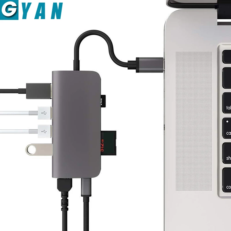 USB концентратор 8 в 1 4K Гбит/с|USB-хабы| |