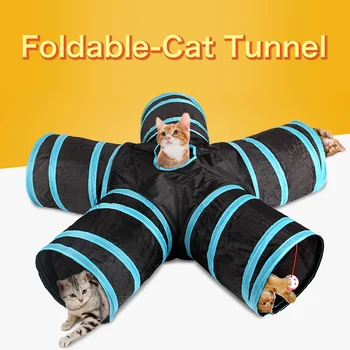 

Outdoor Foldable Pet Tunnel Cat Accessories Educational Toys Tent Indoor Training Toy Cat Rabbit Animal Play Tunnel Tube Cage