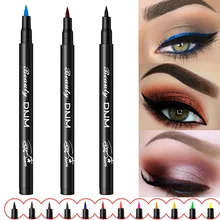 Водостойкая жидкая подводка для глаз, карандаш для макияжа, подводка для глаз, черный, синий, красный, зеленый, коричневый, матовые подводки, защита от пятен, макияж для глаз, TSLM2
