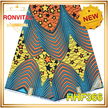 

RONVITAL TEXTILE WAX PRINT FABRIC 100% COTTON DIY MATERIAL ANKARA FABRIC 6 YARDS/PCS FREE SHIPPING LADY CLOTH