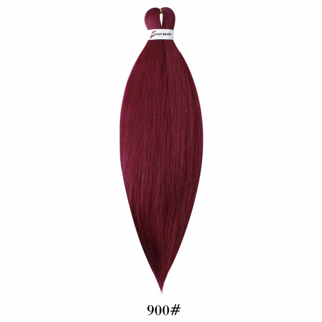 Pre Stretched Kanekalons Braiding Hair Easy Crochet Braid Hair Extension Yaki Straight Ombre For Woman Aigemei EZ Braids T1B/27