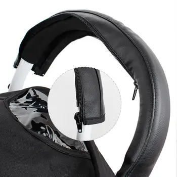 

High Quality Baby Stroller Handrail Case Cover Stroller Accessories Pu Leather Handle Removable Zipper