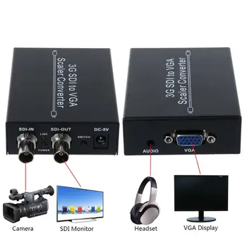 

NK-F002 SDI to VGA Video Converter Adapter SD-SDI HD-SD 3G-SDI BNC Video Switcher Devices