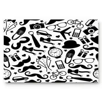 

Father'S Day Printed Watch Shoes Airplane Bicycle Door Mats Kitchen Floor Bath Entrance Rug Mat Absorbent Indoor Bathroom