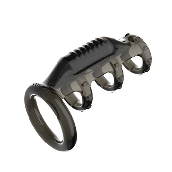 G Spot Stimulator Bullet Vibrator Cock Sleeve Penis Vibrating Ring Ejaculation Delay Strap On Dildo Dick Enlargement Extender 5