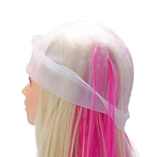 Многоразовый краситель для волос, краситель для волос, окрашивающий краситель для волос, Силиконовый колпачок для окрашивания волос с крюком, парикмахерские инструменты