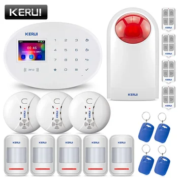 

KERUI W20 APP Control Touch Keyboard Wireless WIFI GSM Burglar Sensor Home Security Alarm System Smart keybord RFID IOS Android