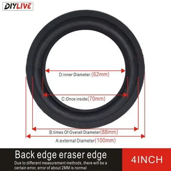 

DIYLIVE 4-inch subwoofer speaker repair accessories rubber rim folding ring subwoofer (99 ~ 100mm)