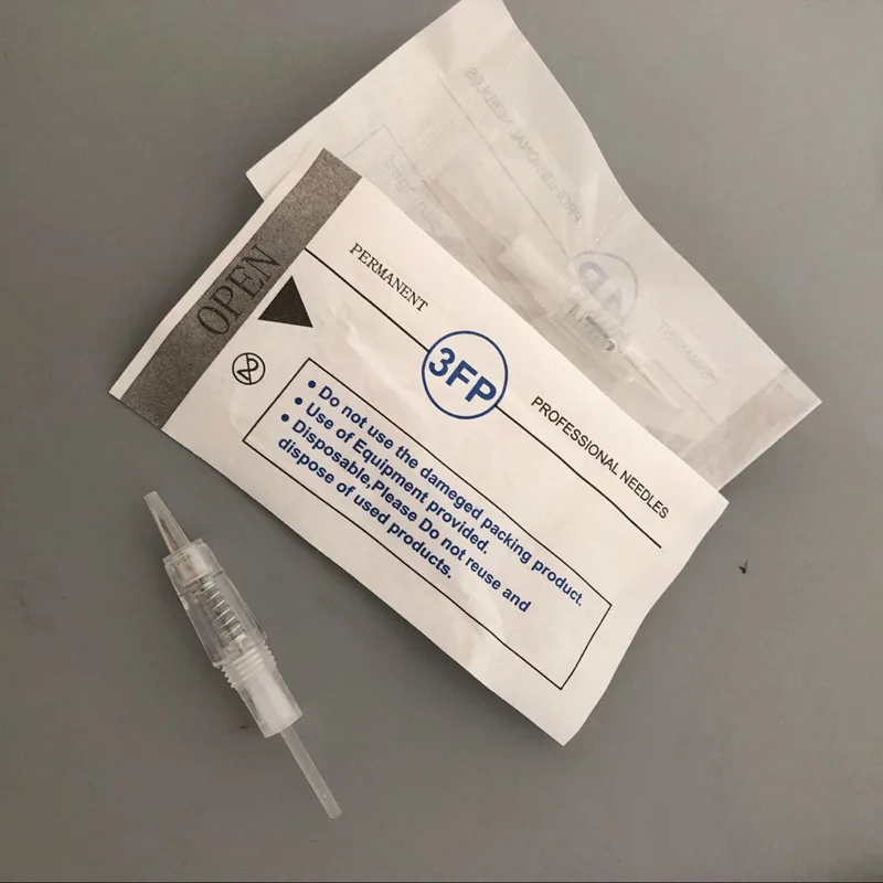 3F- 30 pcs Лучшее качество Электрический с крышкой татуировки перманентный макияж машина с Scrow иглы - Цвет: 3F- 30 pcs