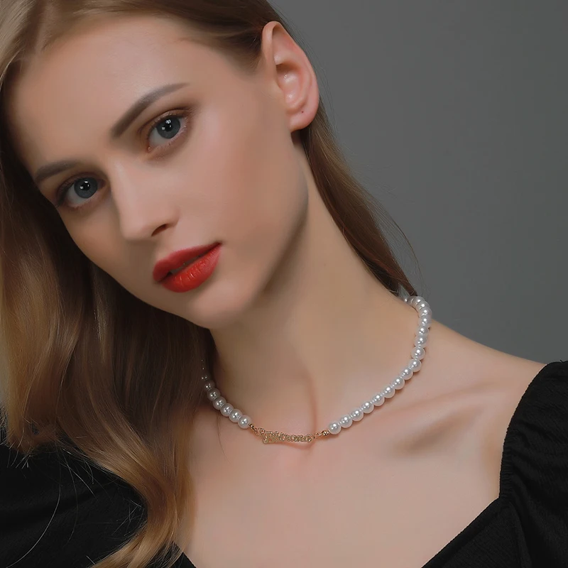 Imitation-Pearls-Chain-Necklace-Alphabet-Letter-Name-Bela-Pendant-Necklace-for-Women-Goth-Collares-Collier-Choker
