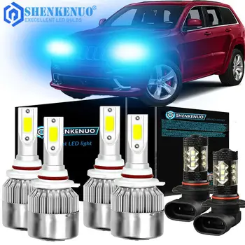 

6x LED Headlight Fog Light Bulbs 8000K Fit For Dodge Charger 2006 2007-2009