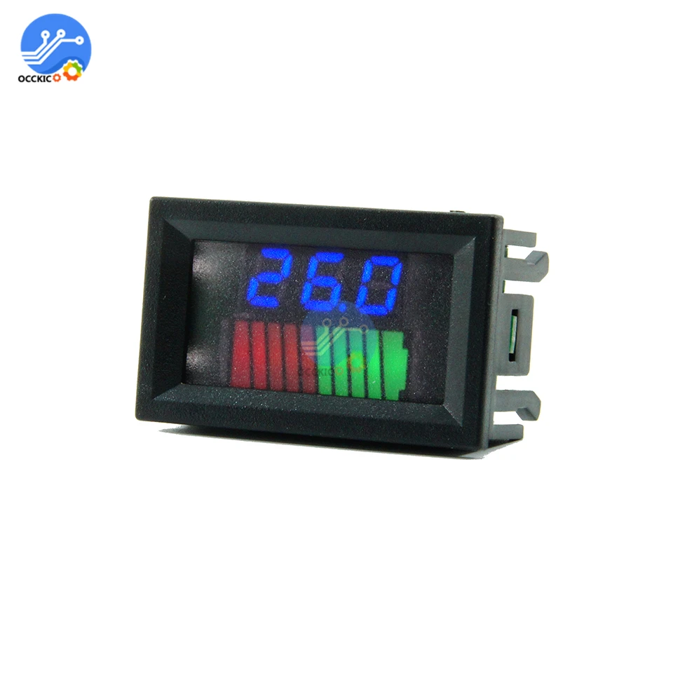 12V/36V/60V 24V/48V/72V 10 сегментный индикатор уровня заряда батареи тестер емкость