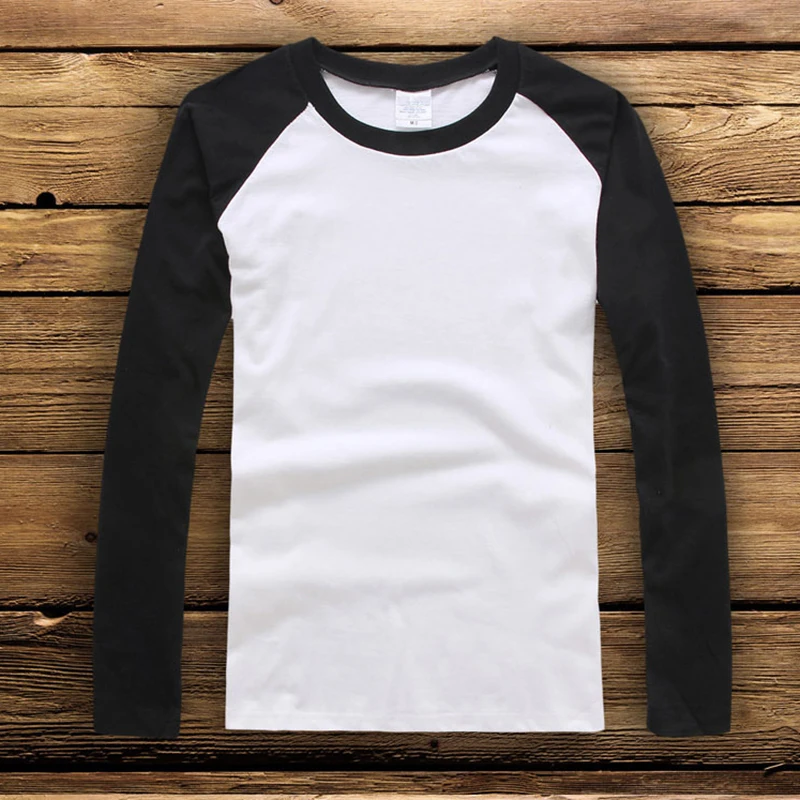 Футболки на заказ, женская футболка с рукавом реглан, принт с вашим логотипом, белая Модальная футболка с круглым вырезом, осенняя одежда