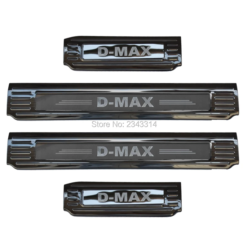 

For Isuzu D-MAX DMAX 2018 2019 2020 Stainless Door Sill Scuff Plate Kick Guard Pedal Threshold Protector Car Accessories