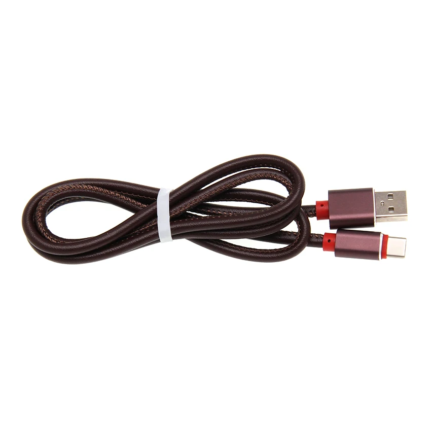 USB 케이블 가죽 빠른 충전 아이폰 XS 맥스 화웨이 삼성 안드로이드 마이크로 USB 유형 C 케이블 데이터 충전기 케이블 1000 개/몫